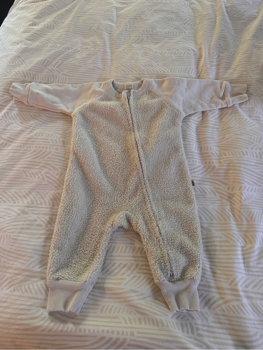 Goumi Sherpa Baby Footie One-Piece
